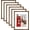 Brown, variant on 5x7 Picture Frame Set of 6, Display Pictures 4x6 with Mat or 5x7 without Mat for Wall Mounting or Table Top Display, Photo Frames Collage for Wall Decor, White