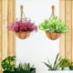 thumbnail image 5 of Monstrate Soporte de cesta colgante de madera para montaje en pared, versátil y elegante, almacenamiento personalizado, 2 piezas Jardín y Patio, 5 of 6