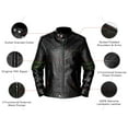 thumbnail image 6 of NomiLeather lambskin leather jacket men – black leather jacket and leather jackets for men (Green - Small), 6 of 8