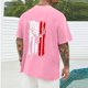 thumbnail image 3 of Tops para hombre, blusas y camisas de cuello redondo y manga corta para hombre, blusas casuales de cuello redondo con estampado de moda para hombre, blusas de cuello redondo y manga corta, camisas par, 3 of 5