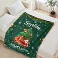 thumbnail image 5 of Personalized Christmas Blanket - Custom Blanket Throw with Name, Christmas Gifts, 5 of 6