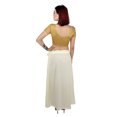 thumbnail image 4 of Sari Petticoat Stitched Indian Saree Petticoat Adjustable Waist Sari Skirt (Natural), 4 of 7