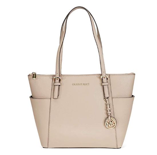 Michael Kors Ciara Leather PVC Large Top Zip Tote Bag Handbag
