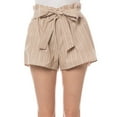 thumbnail image 4 of KOGMO Womens Casual Striped Summer Beach Shorts With Self Tie Bow, 4 of 7