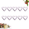 thumbnail image 3 of STRANDCHIC Heart Shaped Paper Clip Purple Metal 20Pcs 1x1x0.04In, 3 of 9