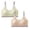 Pink 1PCS & Green 1PCS, variant on Big Girls Bras for Teen Girl Seamless Wireless Padded Juniors Training Bra 2 Pack