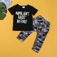 thumbnail image 2 of 2pcs Baby boy Clothes Kid Infant Camoflage Pant Short Sleeve Tshirt Clothing Set Toddler Boy Summer Outfits, 2 of 8