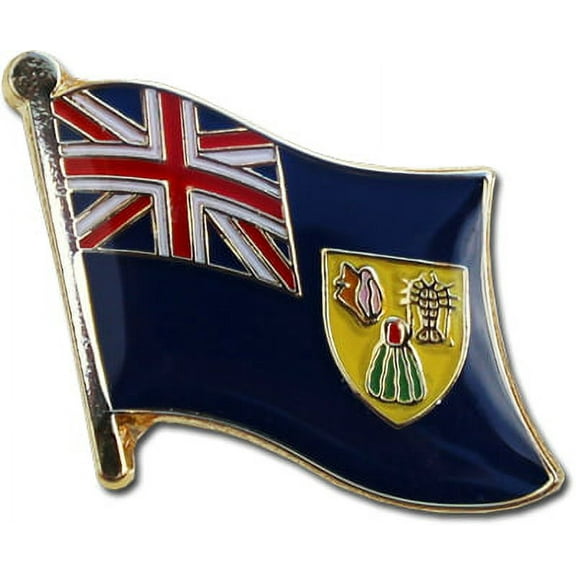 Turks and Caicos Flag Lapel Pin