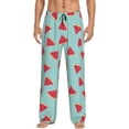 thumbnail image 2 of Kdxio Watermelon Print Men's Sleep Pajama Pant Lounge Pants with Pockets, 2 of 8
