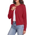 thumbnail image 3 of Sundazz Women's Long Sleeve Cardigan Sweaters Lightweight Button Up Sweaters Knit Fall Tops Fashion Clothes, 3 of 8