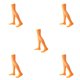 thumbnail image 2 of Guardurnaity Paquete de 4 calcetines hasta la rodilla para mujer de 32 cm sobre la rodilla antideslizantes estilo pijo calcetín largo cálido botas Type1 NO1, 2 of 6