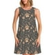 thumbnail image 1 of Fotbe Animal Paw Vestido de Verano sin Mangas para Mujer – Vestido Midi Línea A, Estilo Camiseta Floral, Vestido Playero Casual y Fluido, 1 of 7