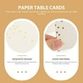 thumbnail image 3 of FENGGUIQU 100Pcs Beige Paper Wedding Seating Cards Table Place Cards Easy to Stand, 3 of 6