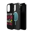 thumbnail image 2 of DistinctInk MagSafe Tough Case for Apple iPhone 15 Pro Max (6.7" Screen) - Feed Faith Fear Starve - Slim Profile Design, 2 of 6