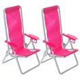 thumbnail image 4 of 2pcs Mini House Deck Lying Chair Simulation Folding Beach Chair Home Model Accessories (Mini Toy Chair), 4 of 8