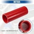 thumbnail image 3 of Unique Bargains 1.75" ID 6" Length 4-Ply Reinforced High Temp Straight Coupler Silicone Reducer Hose Red for Car, 3 of 6