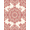 Pink Peach Cream, Pattern 18, variant on ODIKA 8'x10' Washable Area Rug Non-Slip Chair-Friendly Mat Cartoon Kittens Ribbon Bows Blooming Flower Border Boho Cute Refined Structured for Dining Room, Large Office, Lounge