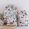 thumbnail image 2 of maskred 3 Pcs Sac de Courses Respirant en Coton et Lin Sac Cadeau à Cordon Résistant à l'Usure, 2 of 6