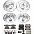 thumbnail image 3 of PowerStop Front and Rear Z23 Evolution Sport Carbon-Fiber Ceramic Brake Pad and Drilled & Slotted Rotor Kit Fits: CHEVROLET Select Models K5534, 3 of 10