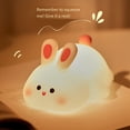 thumbnail image 4 of 2X Luz de Conejo, Lámpara de Silicona, Conejito con Luz Regulable, Lámpara de Noche, Luz de Conejito Recargable, Lámpara de Noche, 4 of 5