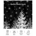 thumbnail image 5 of Winter White Elk Bed Skirt Christmas Tree Snowflake Black Background Bed Skirts King Size 18 Inch Drop, Wrap Around Dust Ruffle&nbsp;Bedskirt with Adjustable Elastic Belt for Queen Size Beds, 5 of 7