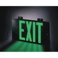 thumbnail image 6 of Exit Sign, Plastic, 15-7/8" W, 8-5/8" H, Exit (Double Arrows), Green, 6 of 6
