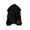 thumbnail image 5 of Real Sheepskin Rug, Natural Black - Long Hair, 5 of 7
