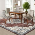 thumbnail image 4 of Garvee 5'x7' Vintage Area Rugs for Living Room, Washable Medallion Rugs Low Pile Non Slip Soft Indoor Rug Carpet for Bedroom Dining Room Office Home Decor, Red, 4 of 9