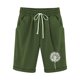 thumbnail image 1 of Mujeres Pantalones Cortos Casual, Cintura Elástica Día de la Independencia de la Impresión Pantalones Cortos con Cordón con Bolsillos para Verano Primavera de Uso Diario, Pantalones Cortos de Verano P, 1 of 4