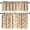 Orange-red, variant on Mid Century Vintage Valances Set for Kitchen, Colorful Medieval Retro Abstract Geometric Blocks Home Decor Rod Pocket Window Drapes for Living Room Dining Room Office 52x18 Inch 27x24 Inch X 2