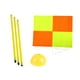 thumbnail image 5 of Bandera de esquina para campo de fútbol, ​​accesorios para postes de fútbol, ​​bandera de esquina para campo de fútbol para hombres y mujeres 3 piezas postes base amarilla, 5 of 9