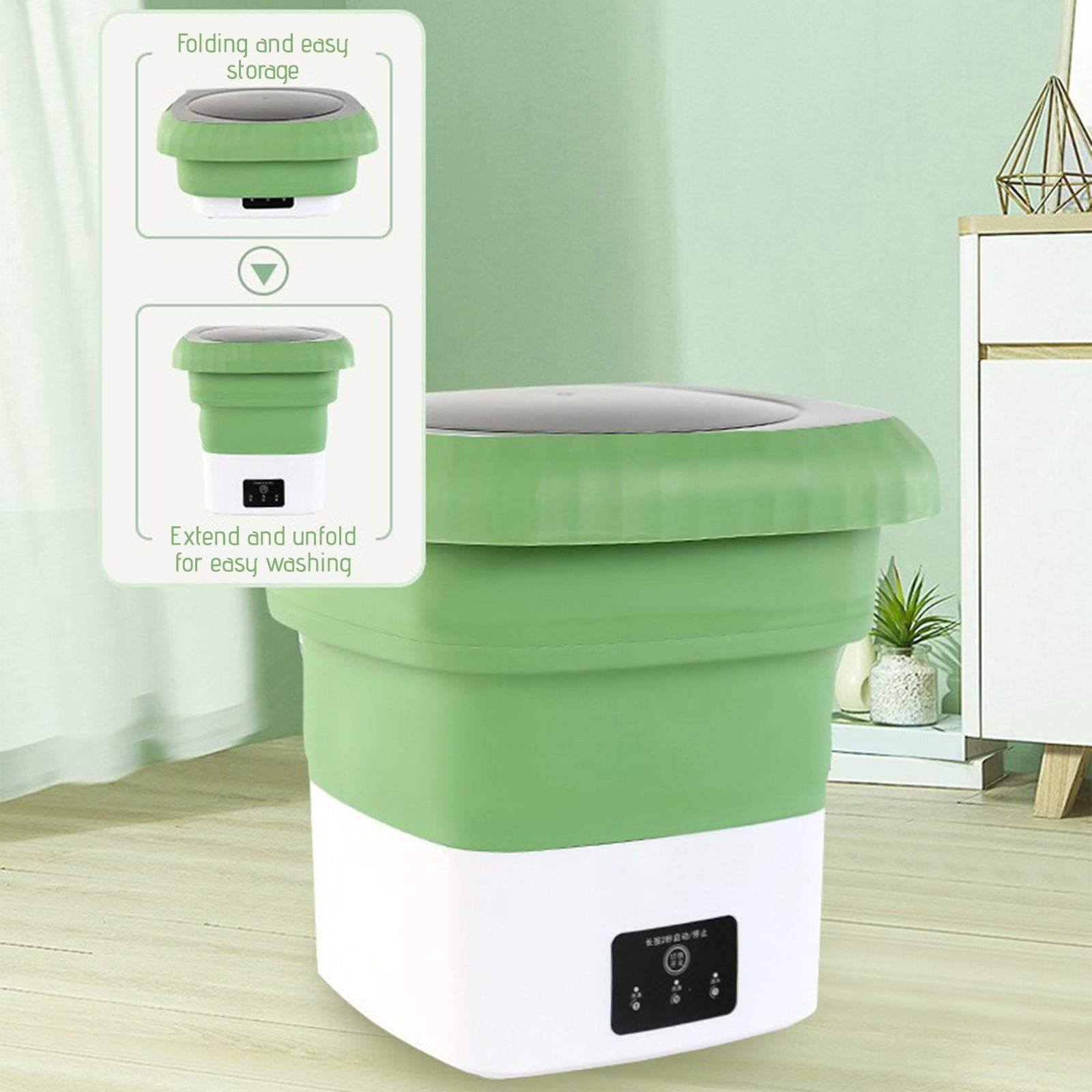 Portable Washing Machine Foldable Mini Washing Machine Small Washing Machine For Underwear Baby Clothes Suitable For Apartments Dormitories Camping Travel Christmas Decorations On 2024
