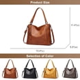 thumbnail image 5 of HMSHA Women PU Leather Purse and Handbags Tote Top Handle Bags Crossbody Shoulder Bag Hobo Purses Designer Satchel for Ladies, 5 of 7