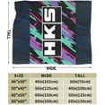 thumbnail image 3 of Hks Japanese Aftermarked Car Parts Fleece Blanket, Very Soft Microfiber Flannel Blanket for Couch Warm and Cozy for All Seasons, 3 of 6