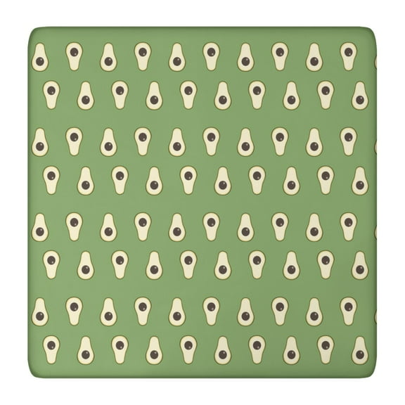 Tablecloth with Avocado Pattern Fresh Green Fruit Print Kawaii Cute Healthy Theme for Kitchen Decor