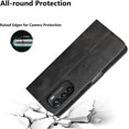 thumbnail image 7 of for Motorola Edge 2022 Case (Not for Edge+) Wallet Flip Cover [RFID Blocking] [3 Card Holders] [Magnetic Closure] [Stand Kickstand] PU Leather Shockproof Case for Moto Edge 2022 - Black, 7 of 7
