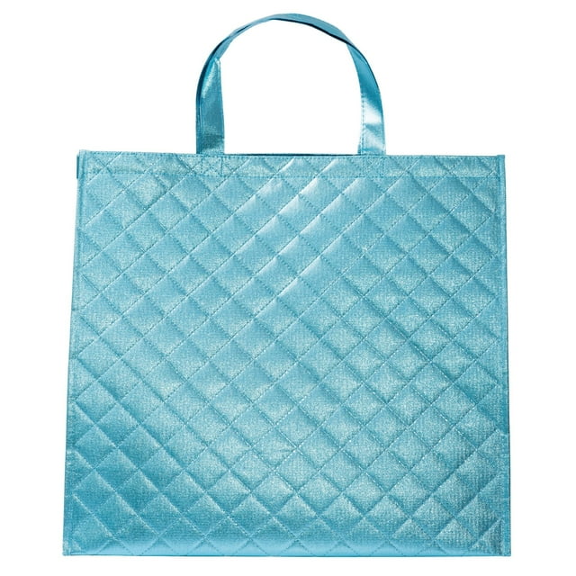 Reusable Grocery Bag, Quilted Shopping Bag for Groceries, MultipurposeTote Bag with Handles