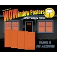 thumbnail image 2 of WOWindow Posters Orange is for Halloween Window Decoration Four 34.5”x60" Backlit Posters, 2 of 3