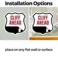 thumbnail image 3 of Cliff Ahead (5 Pack) 6 inch X 6 inch Shield Shaped Heavy Duty 3.2 mil Vinyl Decals Weather Resistant Made in the USA, 3 of 5