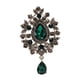 thumbnail image 4 of Broche Pin Decoración Diseño Vintage Elegante Insignia Broches para Mujer Pines Pin de Camisa Verde, 4 of 9