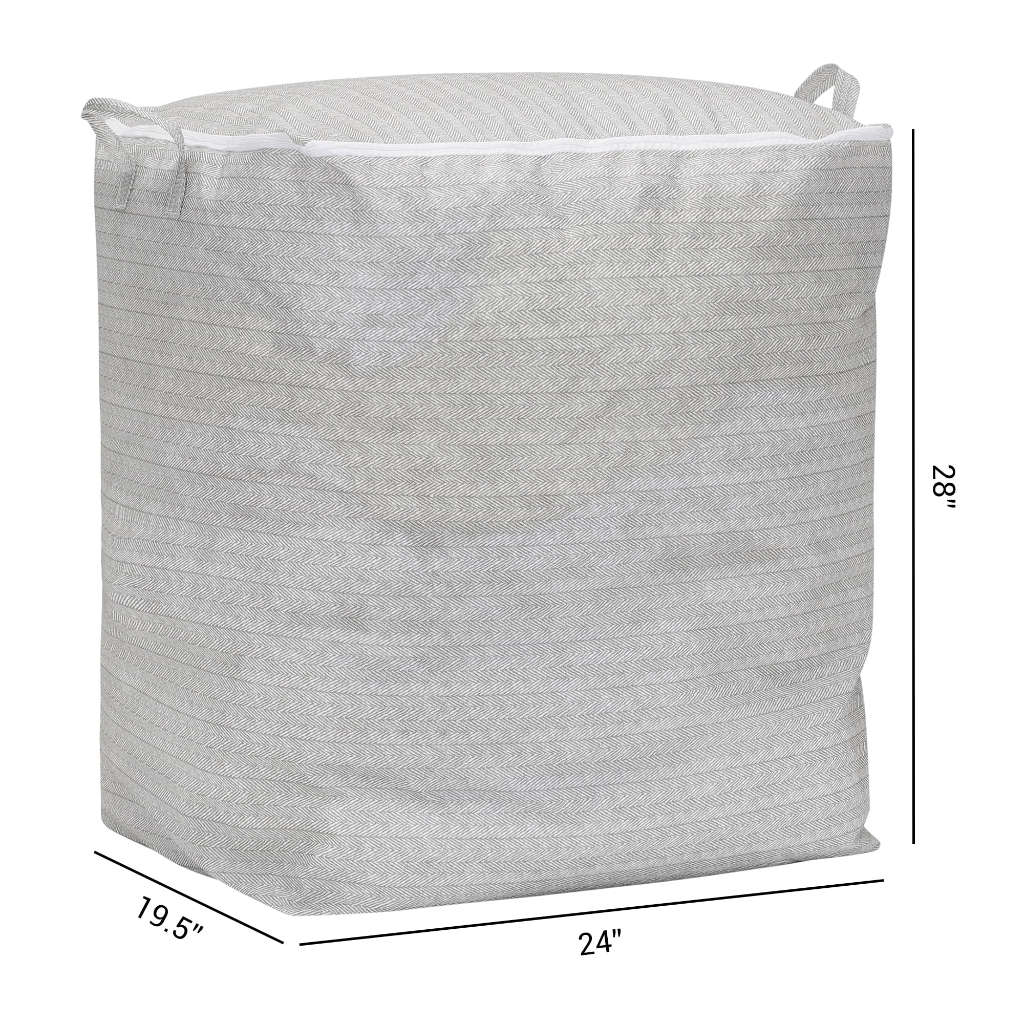 Unique Bargains 1 Pack Clothes Storage Bags Moving Bags Gray 24*19.5*28in