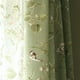 thumbnail image 3 of American Country Curtains for Living room bedroom Cotton Linen Green Window Birds Branch Printed Window Blackout French Drapes, 3 of 5