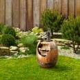 thumbnail image 4 of Teamson Home 33.07" Vintage Pump & Barrel Water Fountain, 4 of 6