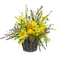 thumbnail image 5 of Northlight Lemon and Daisy Hanging Spring Wall Basket - 12"  - Yellow, 5 of 7