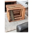 thumbnail image 5 of Stained Wooden Vinyl Record Crate, Handcrafted LP Storage Box for 12-Inch Records, 5 of 6