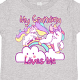 thumbnail image 4 of Inktastic My Grandma Loves Me Unicorn Girls Toddler T-Shirt, 4 of 5
