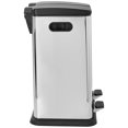 thumbnail image 4 of Organize It All Dual Compartment Step on Recycling Trash Can-Stainless Steel, 10-14 Gallons, Black, 4 of 4