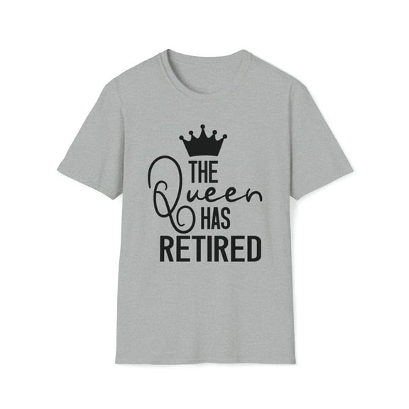 The Queen Has Retired, Gildan Unisex Softstyle T-Shirt, Graphic Tee, S-3XL