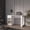 White, variant on Office Desks White and Stained Walnut 2-Drawer Extendable Desk with Sliding Mechanism,Wooden Office Desks