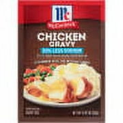 McCormick No Artificial Flavors 30% Less Sodium Chicken Gravy Mix, 0.87 oz Envelope